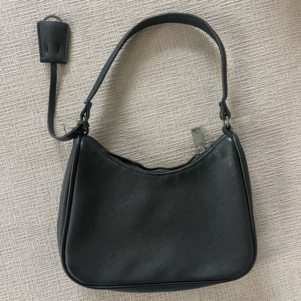 Black Saffiano Shoulder Bag
